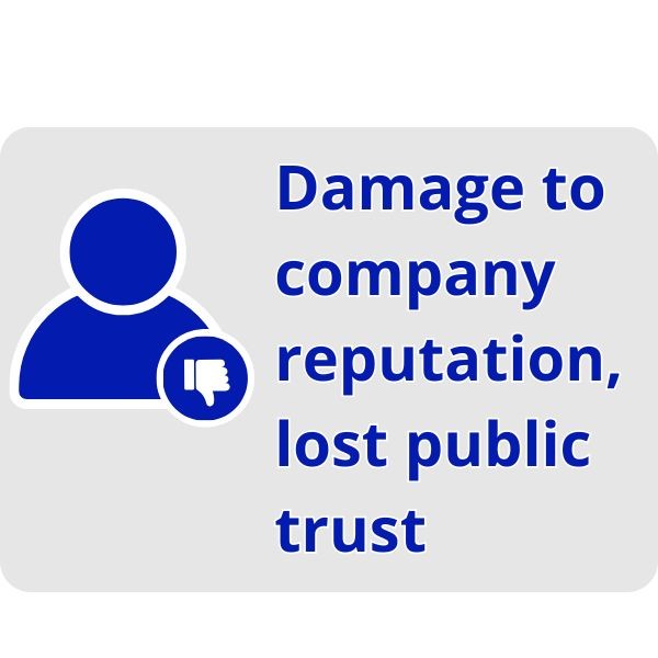 Non-compliance can harm your company's reputation.