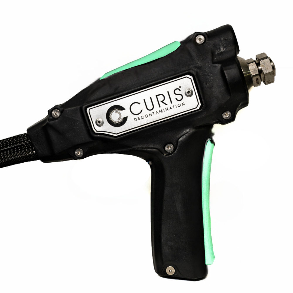 CURIS Hand Sprayer for the ultimate in ergonomic targeted decontamination.
