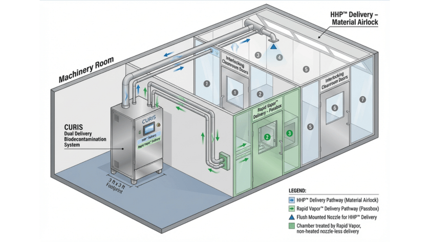 CURIS Totalis diagram of dual delivery system.