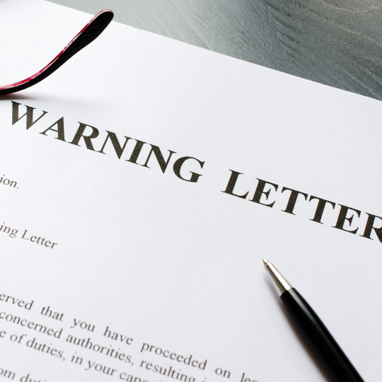 FDA warning letters form 483 how to avoid
